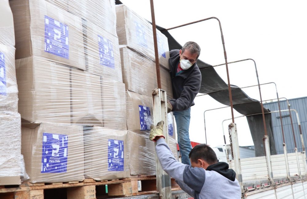 cajas de alimentos